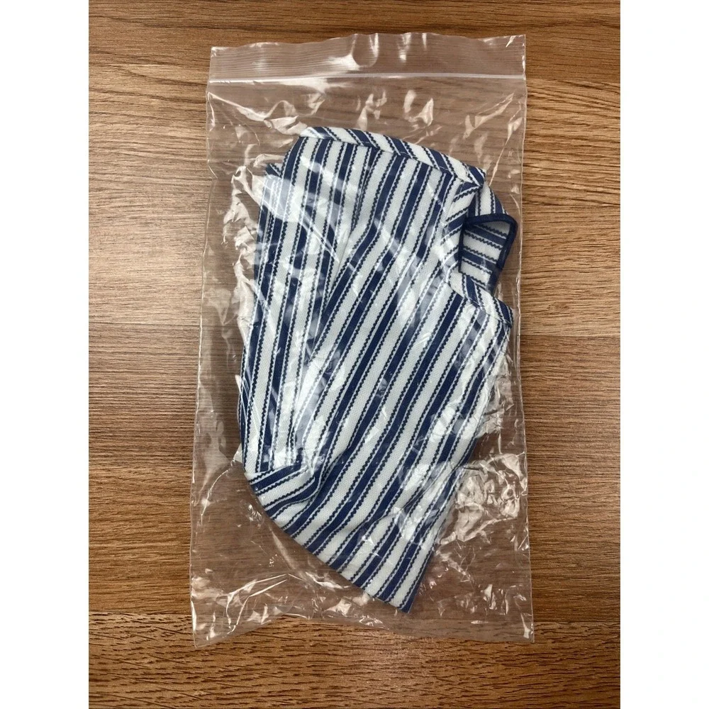 Longaberger Fabric Liner for Picture‎ Perfect Basket in Blue Tick NEW 2359191